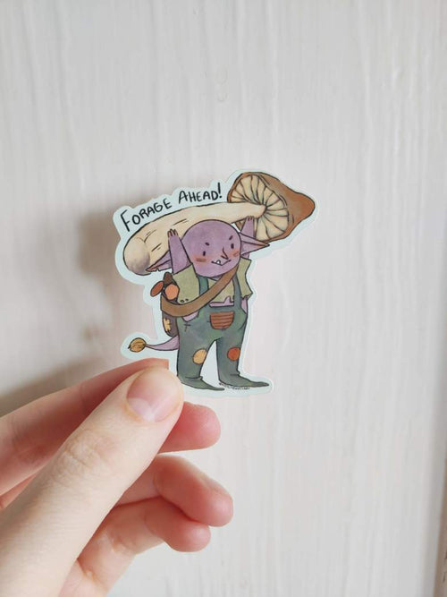Forage Ahead Goblin Sticker