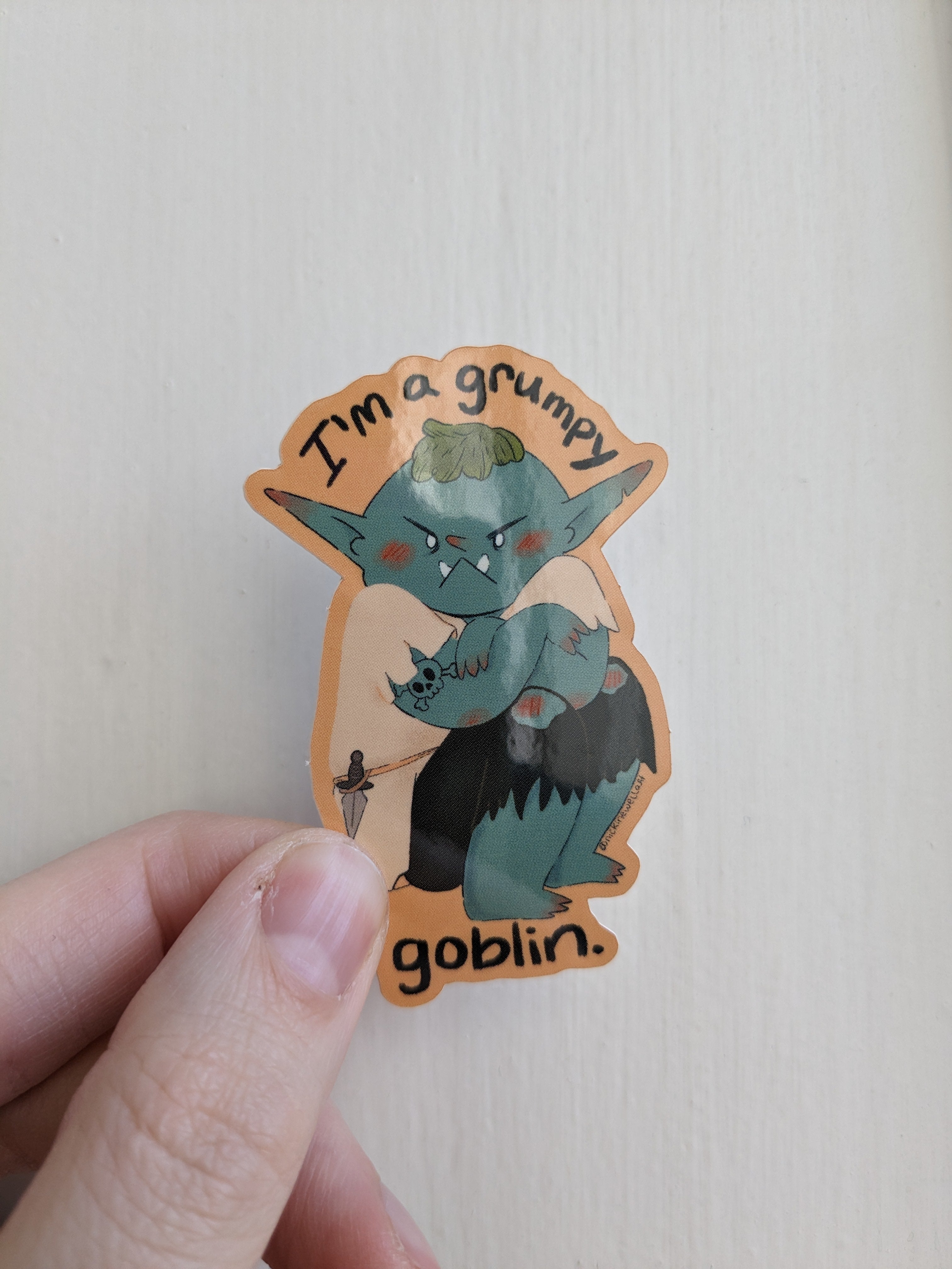 Grumpy Goblin Sticker