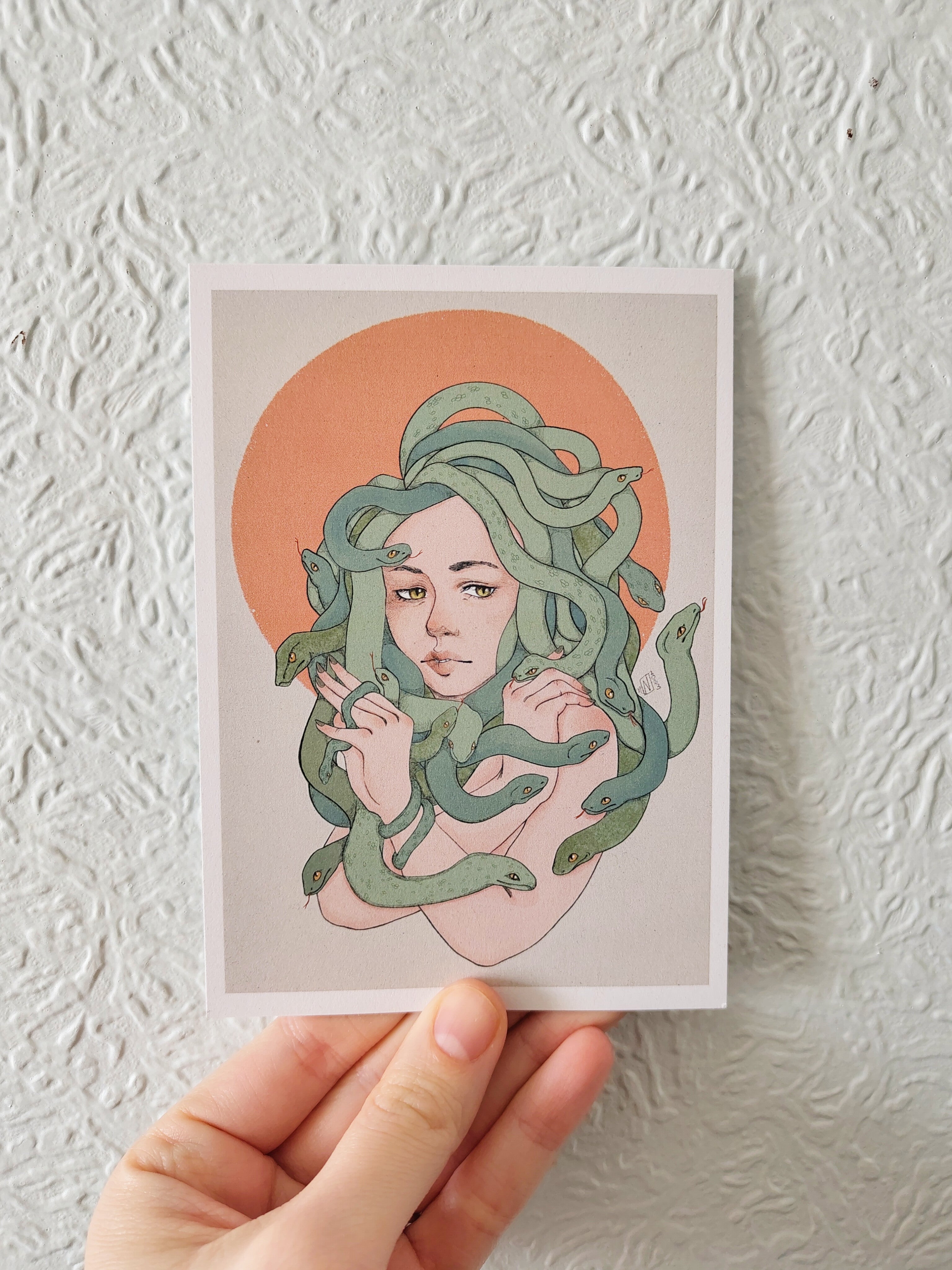 Medusa A6 Postcard Print